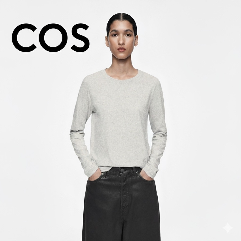 COS Cotton Long Sleeve T-Shirt Size Medium NWOT